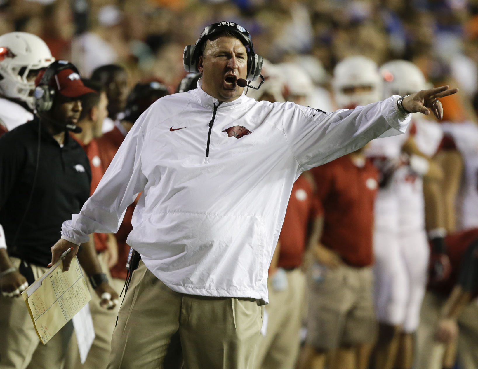 2013: 3–9 (0–8), Bielema's first season with Arkansas